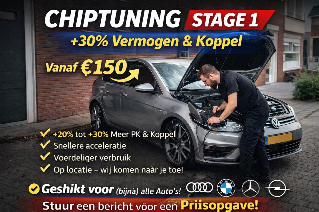 +30% vermogen vanaf €150 chiptuning stage 1 Direct Resultaat, Ophalen