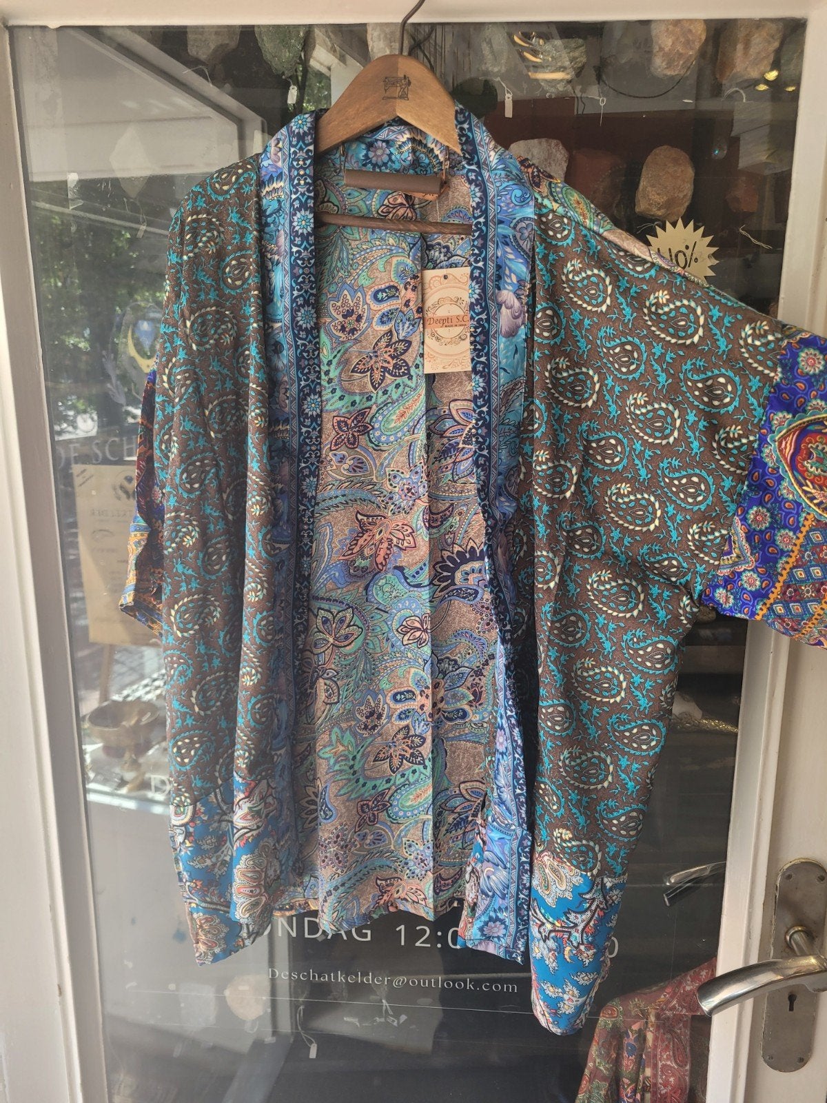 Mooi open vest, Blauw, Ophalen of Verzenden, Zo goed als nieuw, X