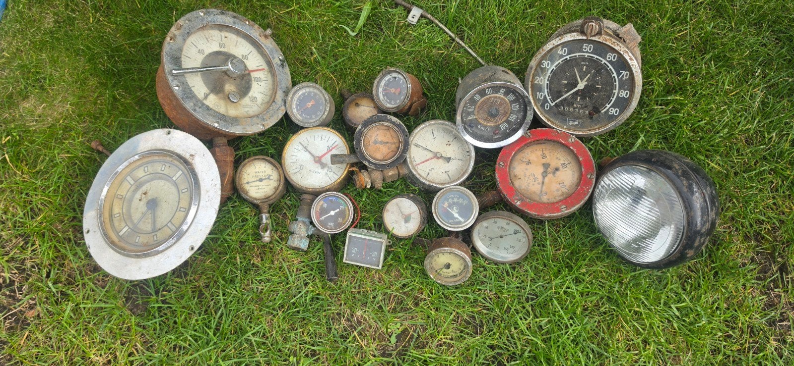 Vintage dashboardmeters en tellers - Restauratie/Decoratie, Ophalen