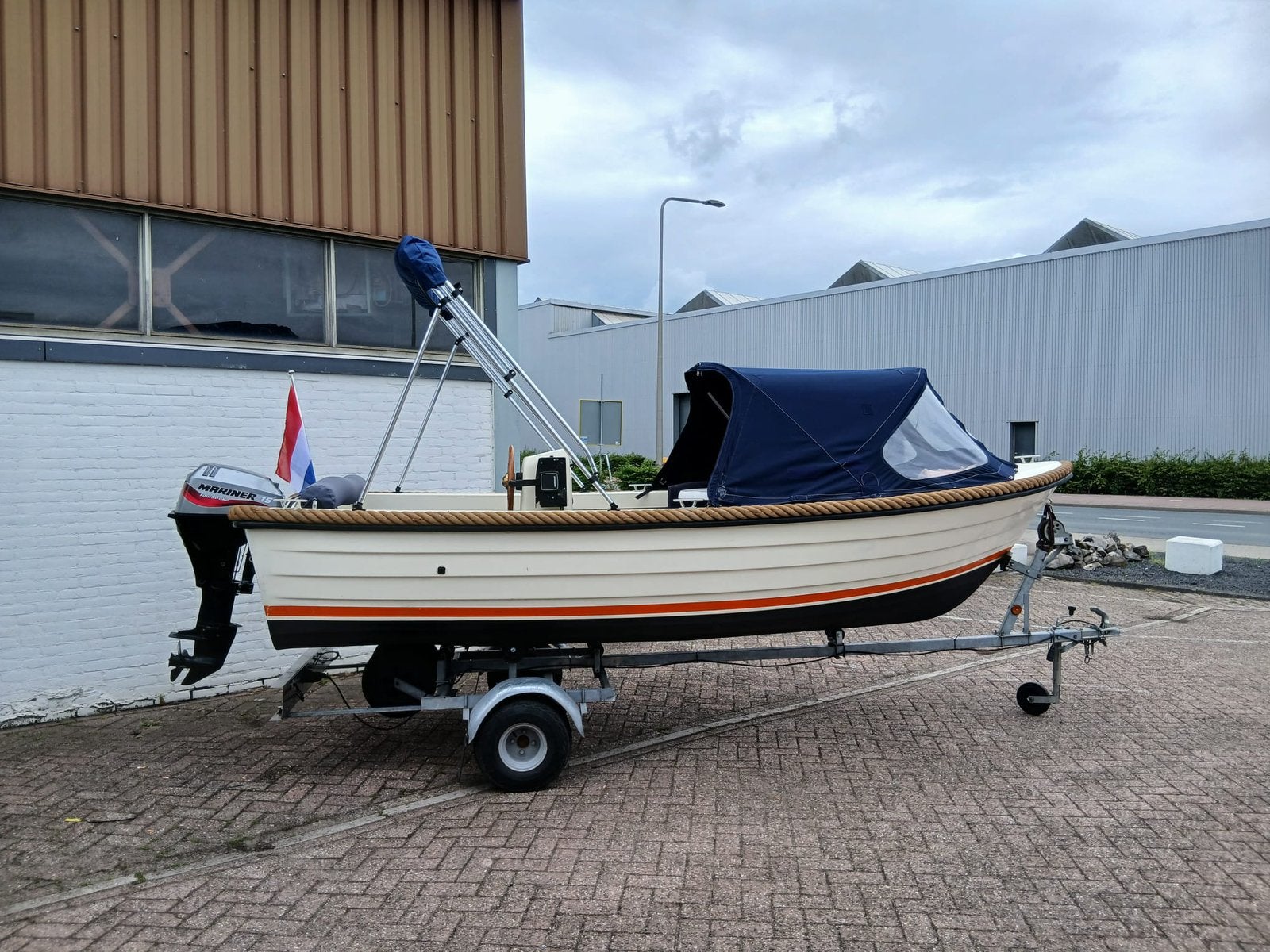 Crescent 475 Sloep met Mariner 15 pk 4 takt, Watersport en Boten, Sloepen, Elektrisch, Buiskap, Ophalen of Verzenden, Overige typen
