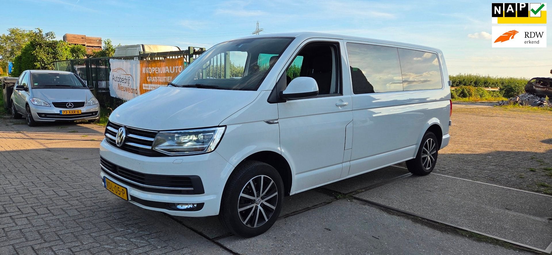 Volkswagen Transporter 2.0 TDI L2H1 30 DUBBEL CABINE AUTOMAA, Auto's, Gebruikt, Euro 6, 4 cilinders, 150 pk