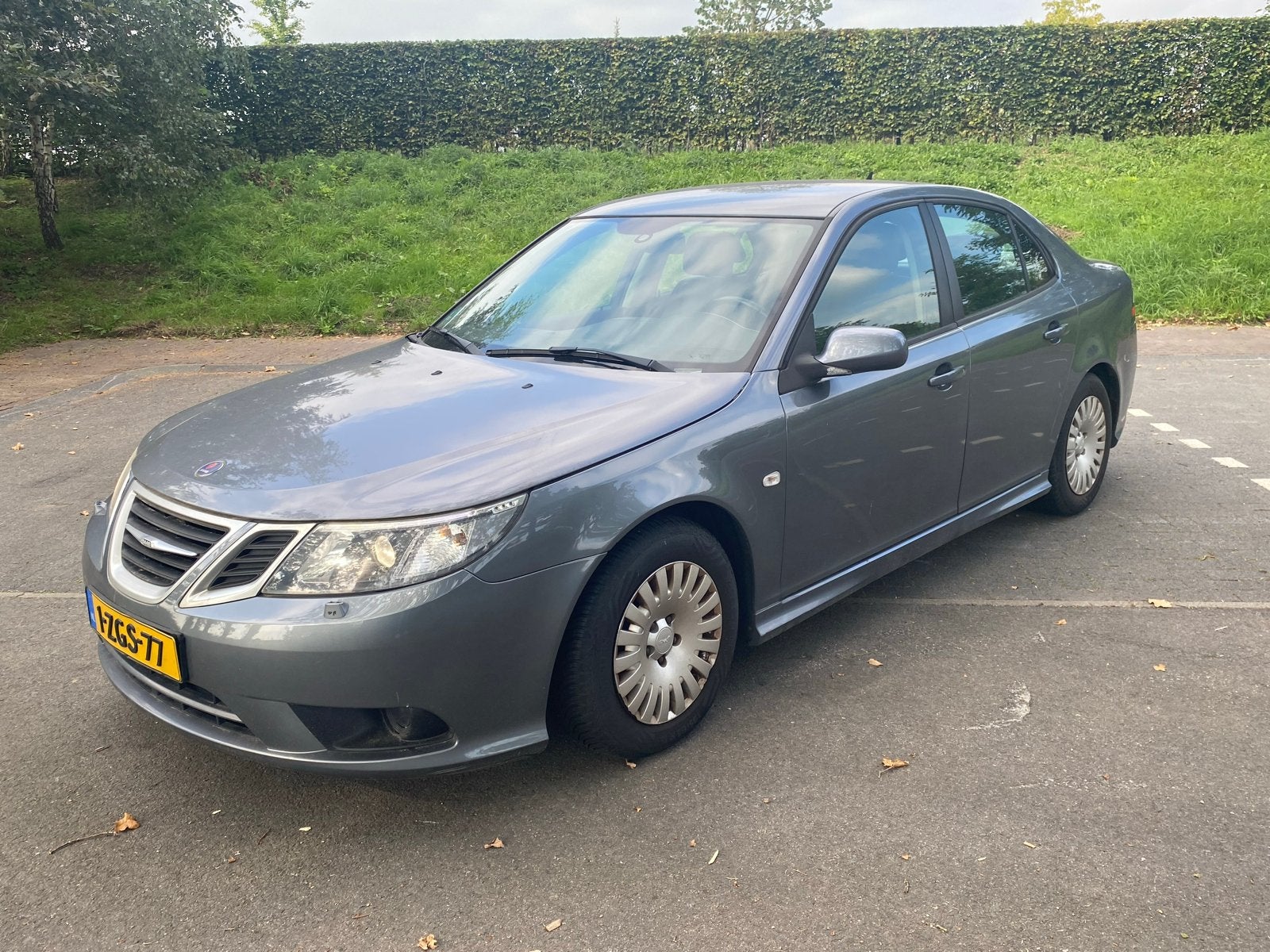 Saab 9-3 1.8 I Sport Sedan 2008 Grijs, Auto's, 1340 kg, 4 cilinders, 1796 cc, 122 pk