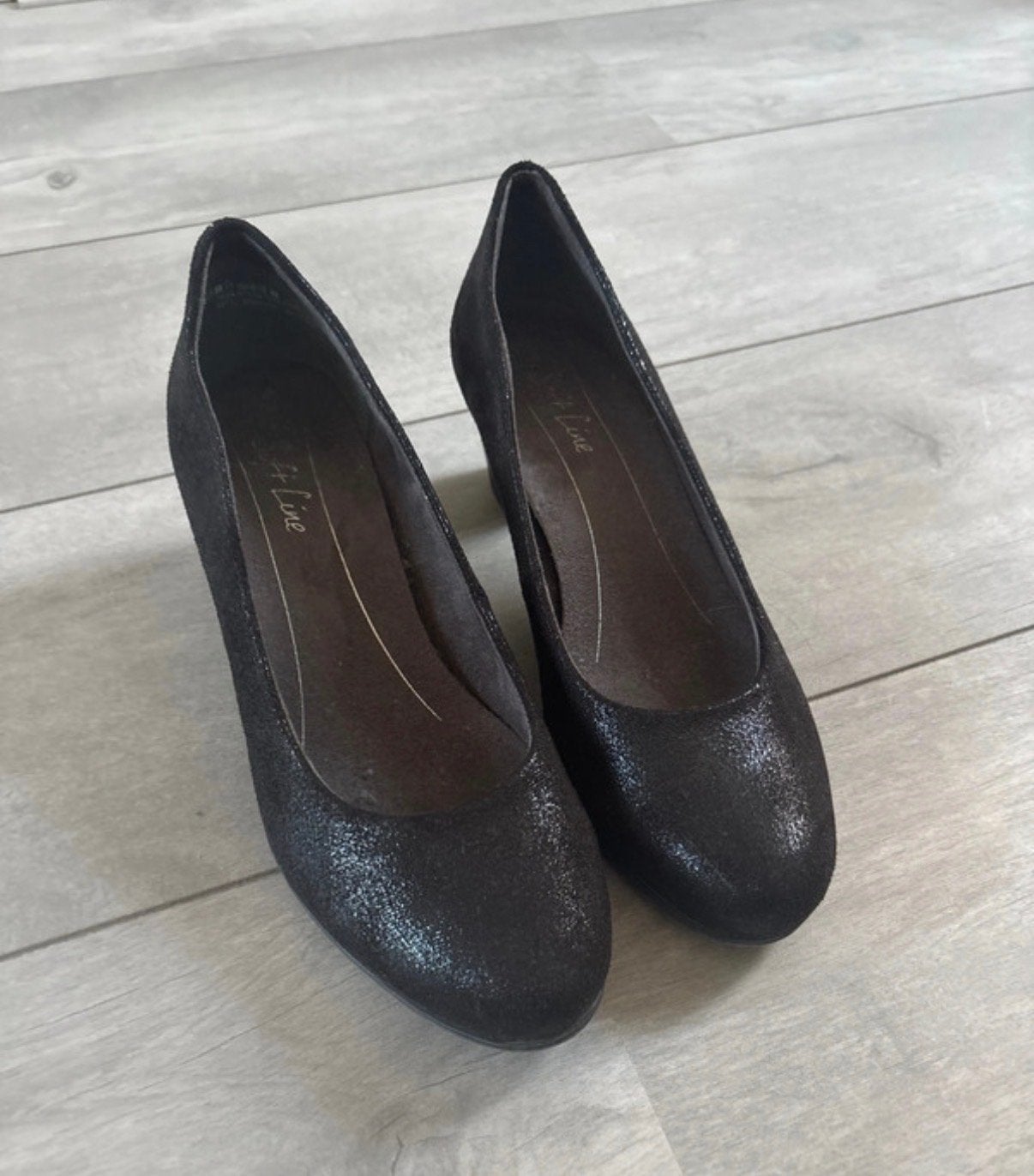 Soft Line pumps - Zwart - Maat 39, Ophalen of Verzenden, Gedragen, Zwart, Pumps