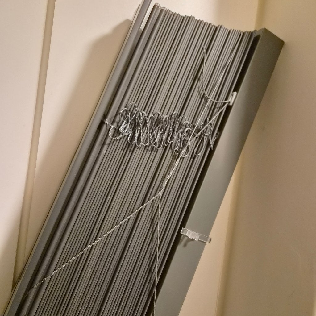 Grijze horizontale Luxaflex jaloezie 200x1900 cm, Jaloezie, 190 cm, Ophalen of Verzenden, Zo goed als nieuw