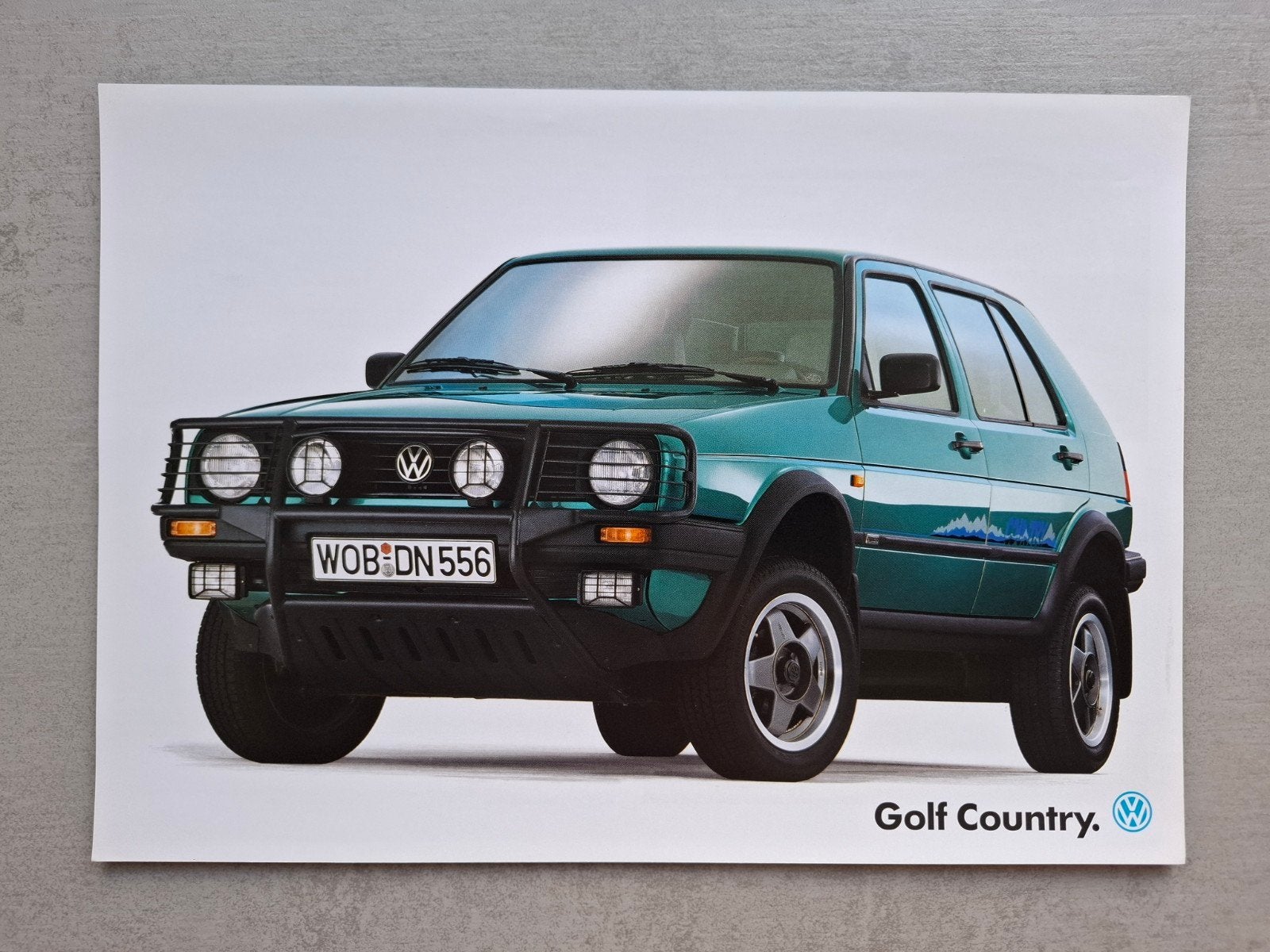 Volkswagen Golf Country sheet - 1990, Ophalen of Verzenden, Zo goed als nieuw, Volkswagen