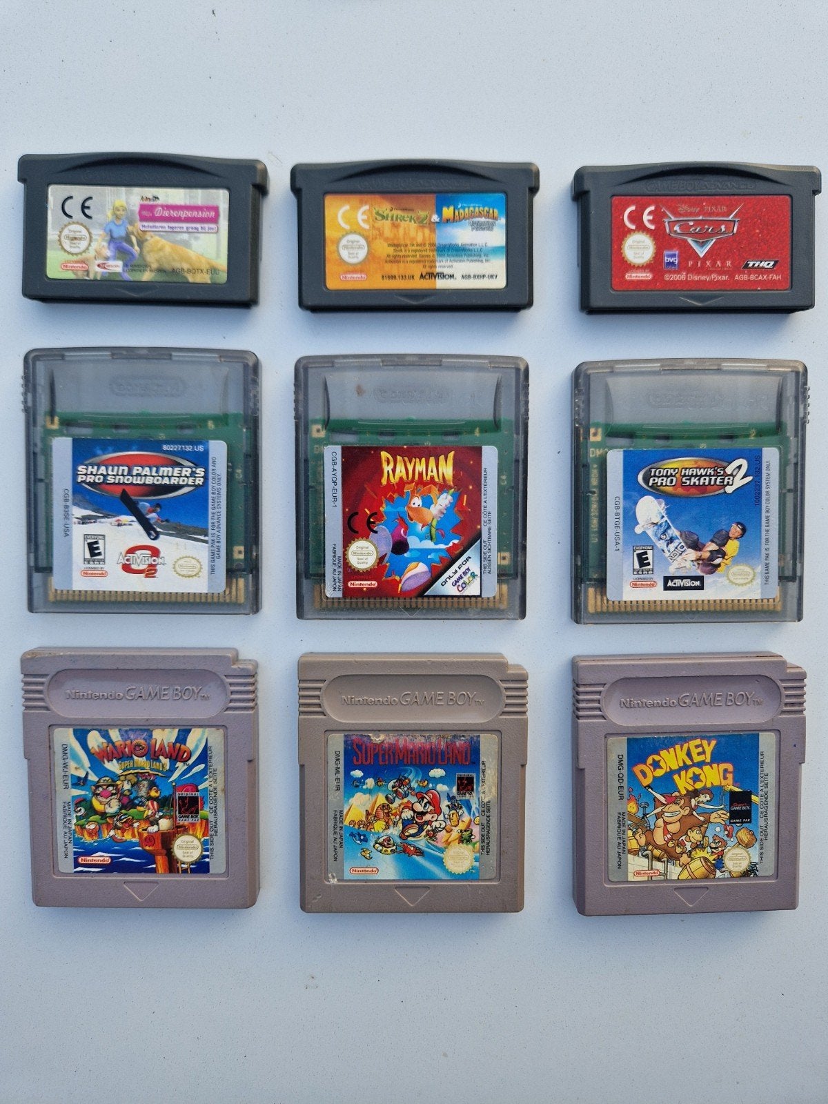 Nintendo GameBoy Wario Land Super Mario Land Donkey Kong, Spelcomputers en Games, Gebruikt, 1 speler, Vanaf 3 jaar, Ophalen