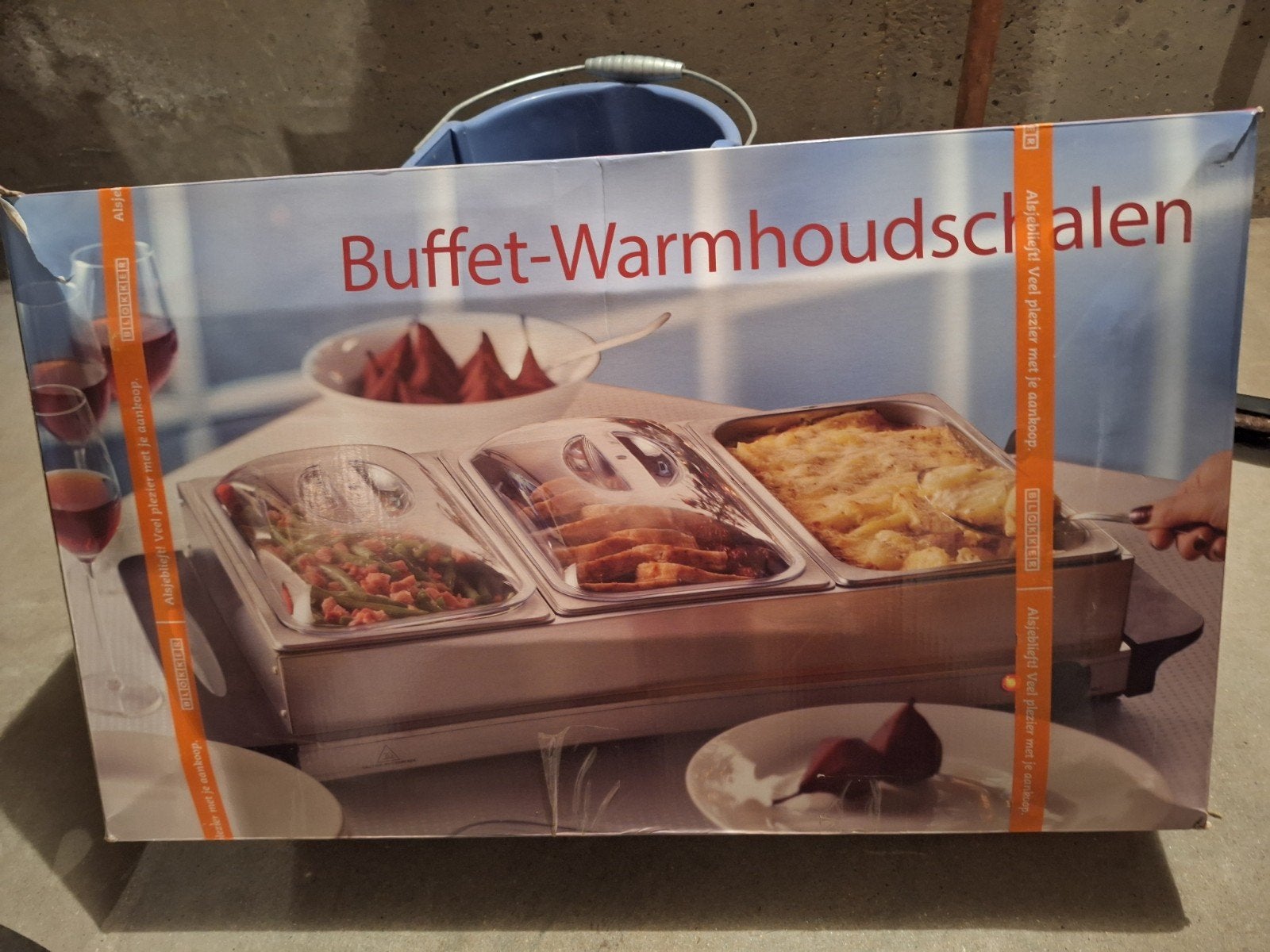 Buffet-Warmhoudschalen RVS - Perfect voor Feestjes, Witgoed en Apparatuur, Ophalen, Zo goed als nieuw