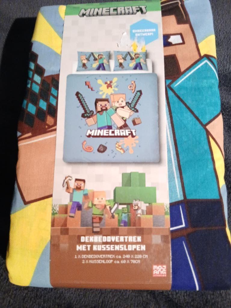 minecraft dekbedovertrek   nieuw in verpakking, Ophalen of Verzenden, Nieuw, Tweepersoons, Dekbedovertrek
