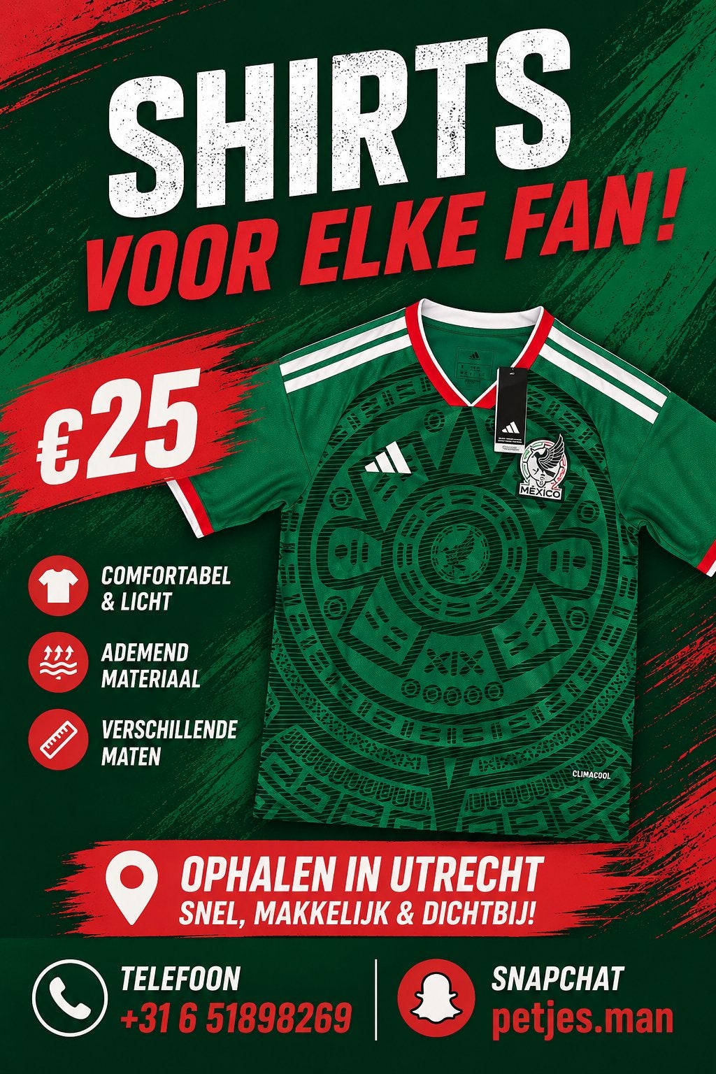 WK Shirts Mexico 2026, Ophalen of Verzenden, Nieuw, Zwart, Voetbal