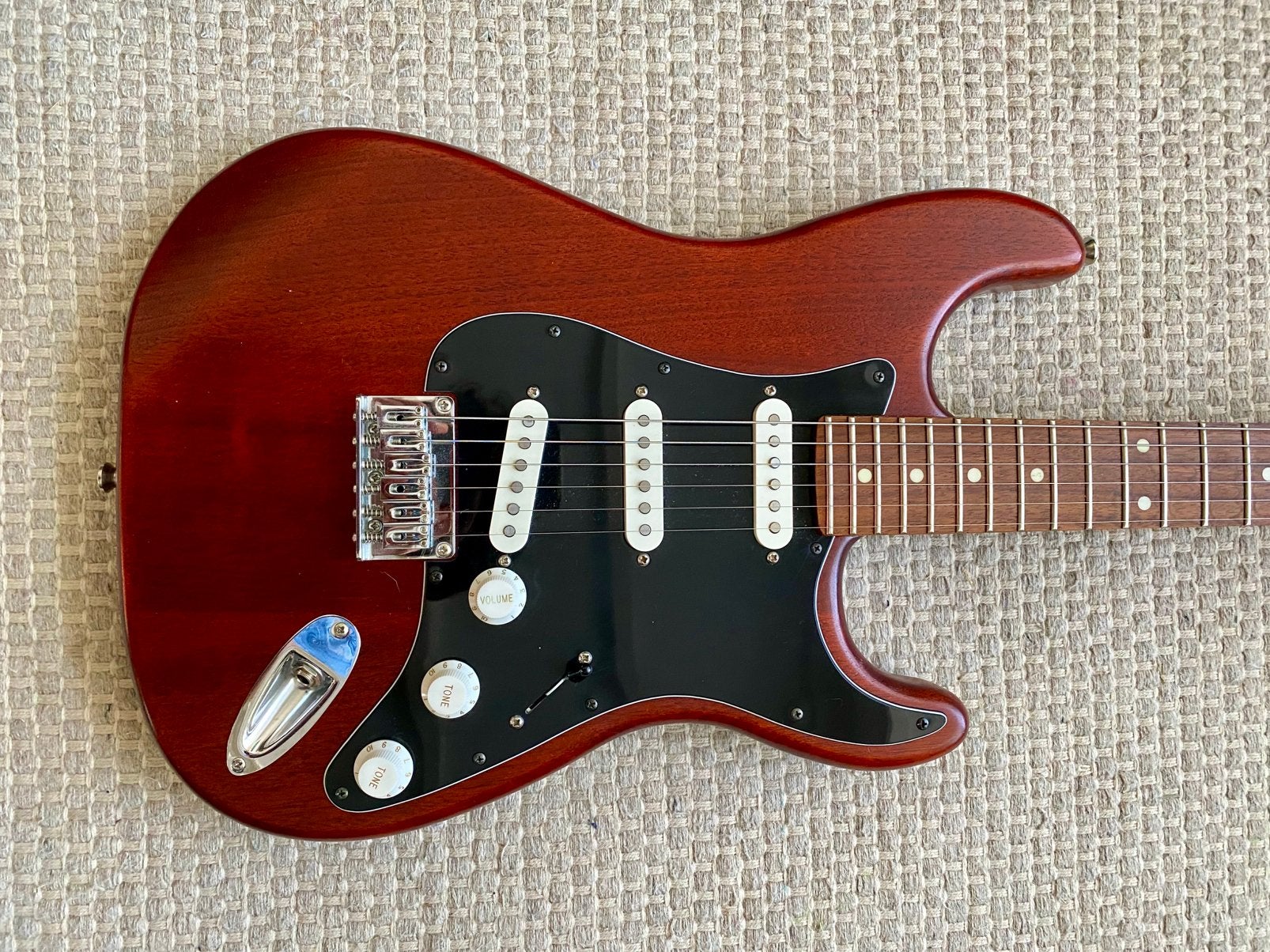Unieke Fender Partscaster: mahonie body & hardtail, Ophalen, Zo goed als nieuw, Solid body, Fender