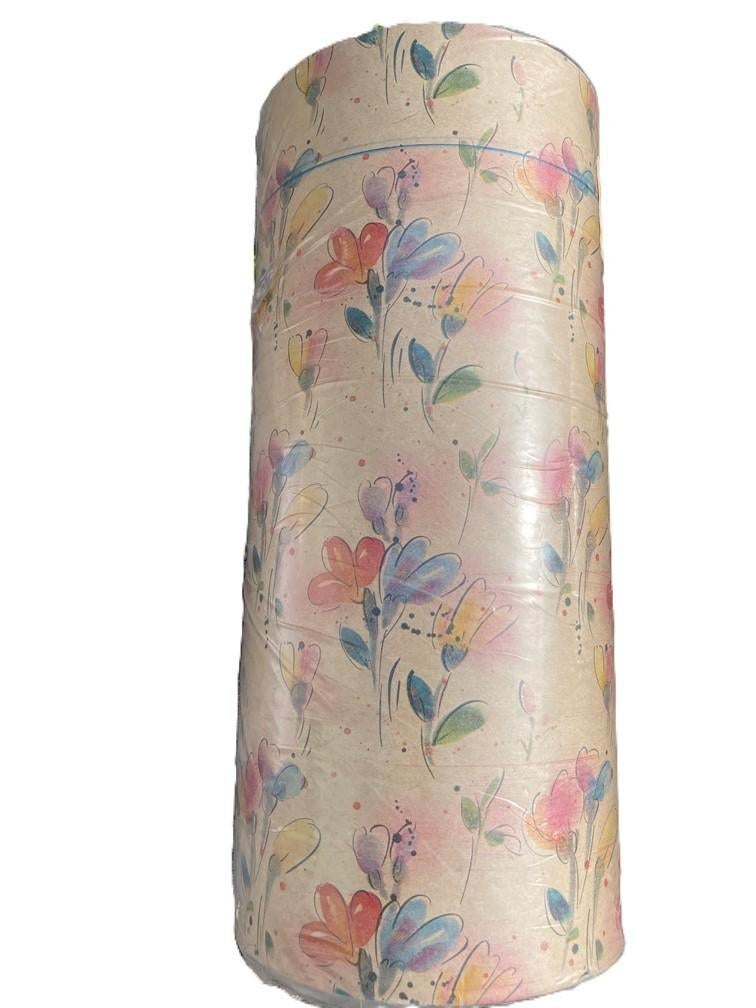 INPAKPAPIER CADEAUPAPIER ROL 185 meter 38 CM BLOEM SARA, -, -, Nieuw, Ophalen of Verzenden