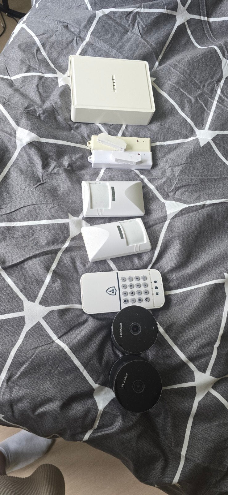 Smart alarmsysteem met 2 IP camera's, Draadloos, Ophalen of Verzenden, Compleet systeem, Beweging