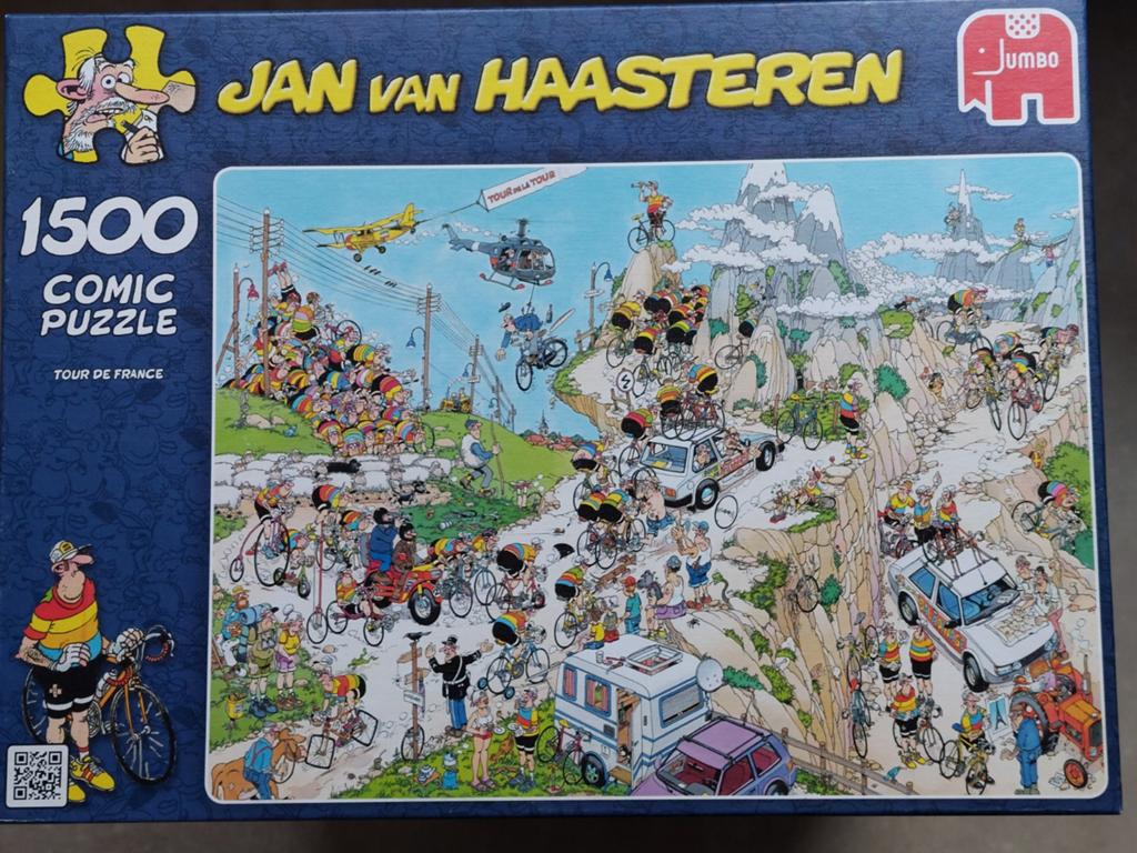 Jan van Haasteren Tour de France 1500 stukjes compleet, Ophalen of Verzenden