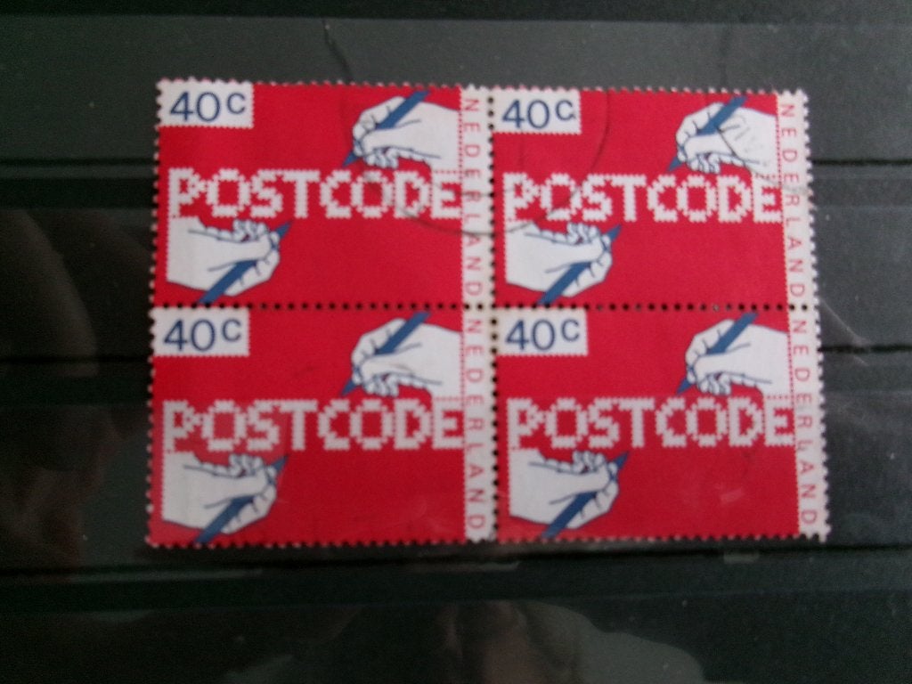 1978 - blok postcode 40 ct (560e), Verzenden, Gestempeld