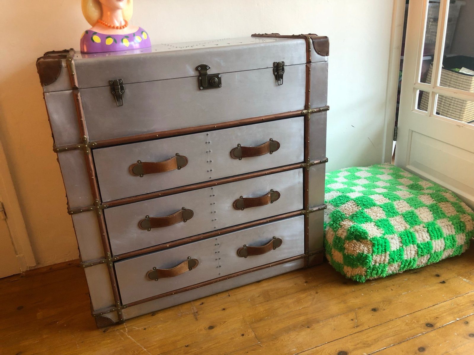 Aviator Kast met 3 Lades en Kistbovenkant - Timothy Oulton S, Ophalen, Gebruikt, 50 tot 100 cm, 3 of 4 laden