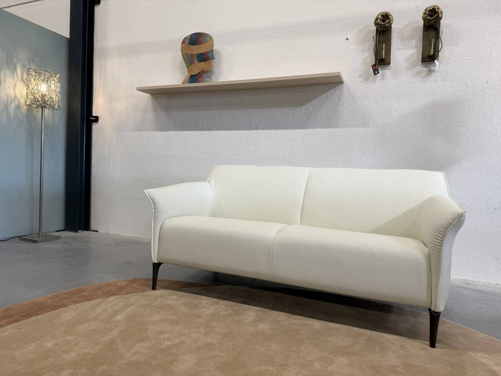 Nieuw Leolux Mayon bank 2,5 zits wit leer Design 172