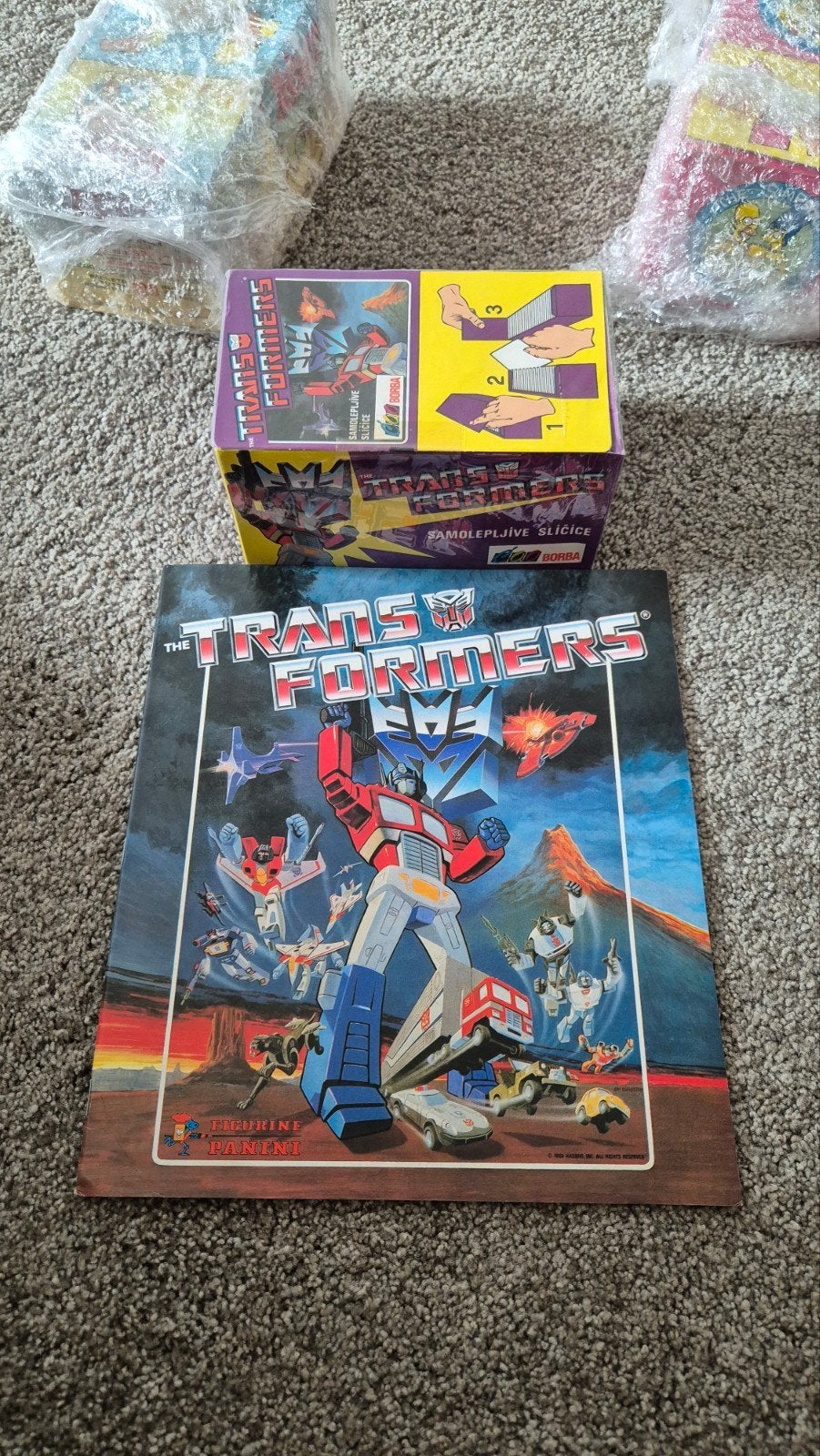 Panini Transformers Leeg Album + Sealed Box 100 Zakjes, Verzenden, Nieuw, Meerdere stickers
