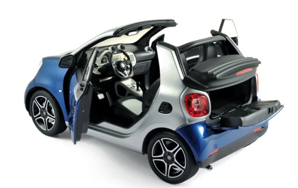 Smart Fortwo cabrio 2015 Bl/ZI SCHAAL 1/18 NOREV ref: 183438, Verzenden, Nieuw, Norev