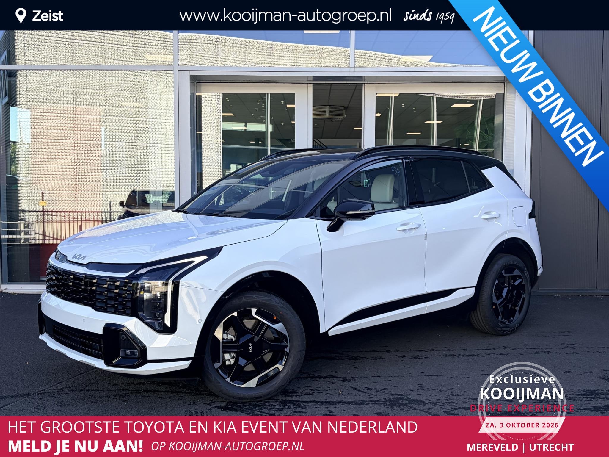 Kia Sportage 1.6 T-GDi Hybrid GT-PlusLine Rijklaarprijs incl, Auto's, Euro 6, 4 cilinders, Nieuw, Hybride Elektrisch/Benzine