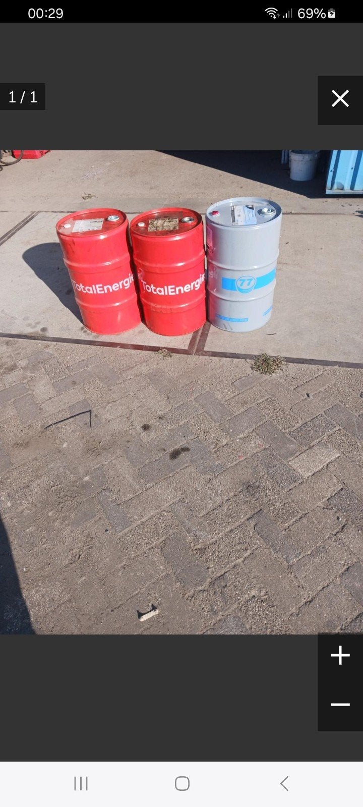 olievaten, Ophalen, Kunststof