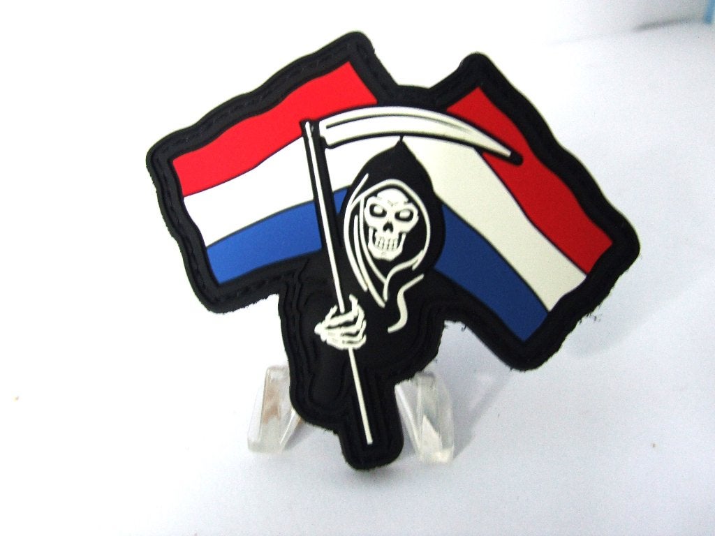 Embleem,Patch,PVC,The,Dutch,Reaper,Koninklijke,Luchtmacht, Verzenden, Luchtmacht, Nederland, Embleem of Badge