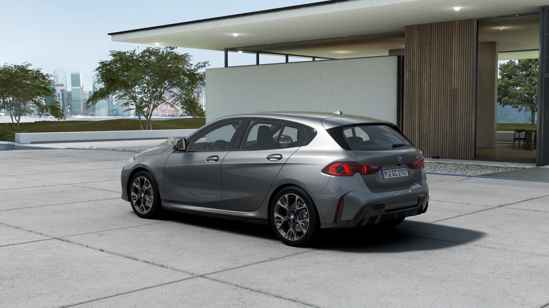 BMW 1 Serie 120 M Sport Automaat / Panoramadak / Sportstoele, Auto's, Zwart, 156 pk, Zwart, Bedrijf