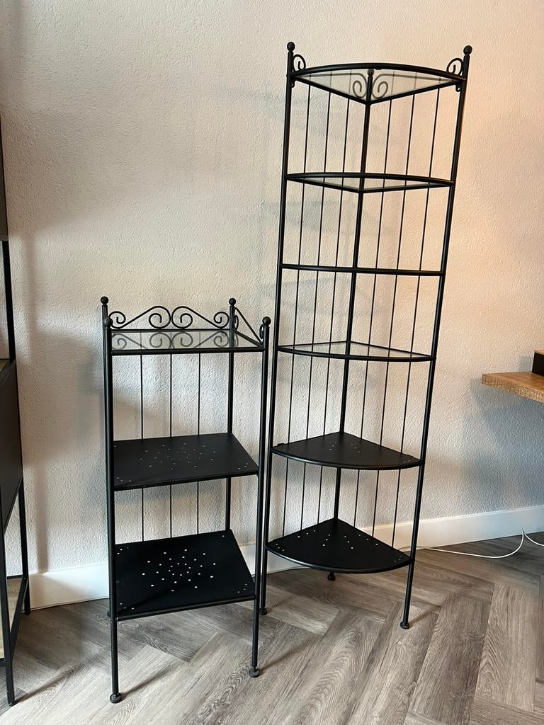 IKEA RÖNNSKÄR & FRÖSJÖN Rekken Zwart – Nette Staat, Huis en Inrichting, Ophalen, Gebruikt, Zwart