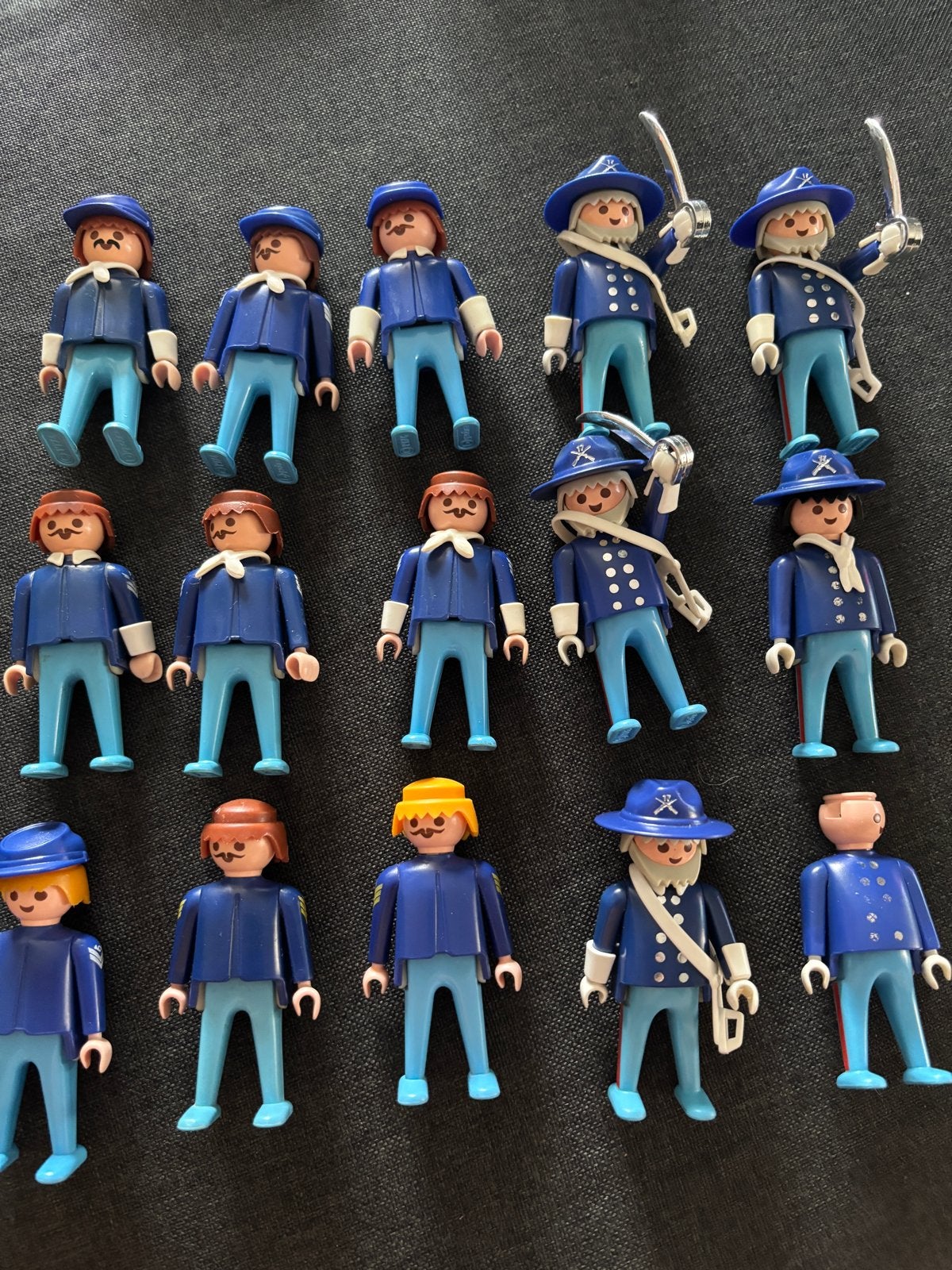 15 Playmobil Noorderlingen - 6 Generaals, Gebruikt, Losse onderdelen, Figuren, Historisch