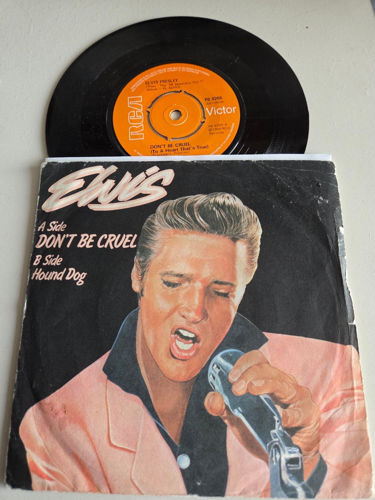 Elvis Presley  - Hound dog  // Don't be cruel  .., Ophalen of Verzenden, Zo goed als nieuw, Pop