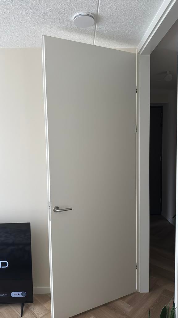 Berkvens Deur met Kozijn 93x251.5cm - Links -Nieuwbouw, Doe-het-zelf en Verbouw, Verzenden, Zo goed als nieuw, Binnendeur, 215 cm of meer