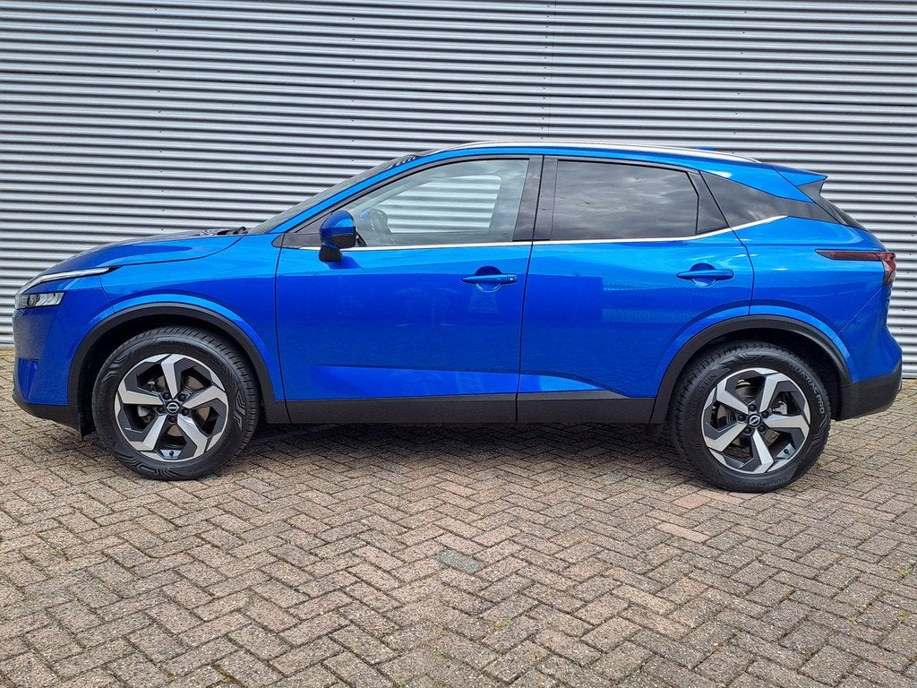 Nissan QASHQAI 1.3 MHEV Xtronic N-Connecta | Automaat | Pano, Auto's, Nissan, 12 maanden, Stof, Euro 6, Blauw