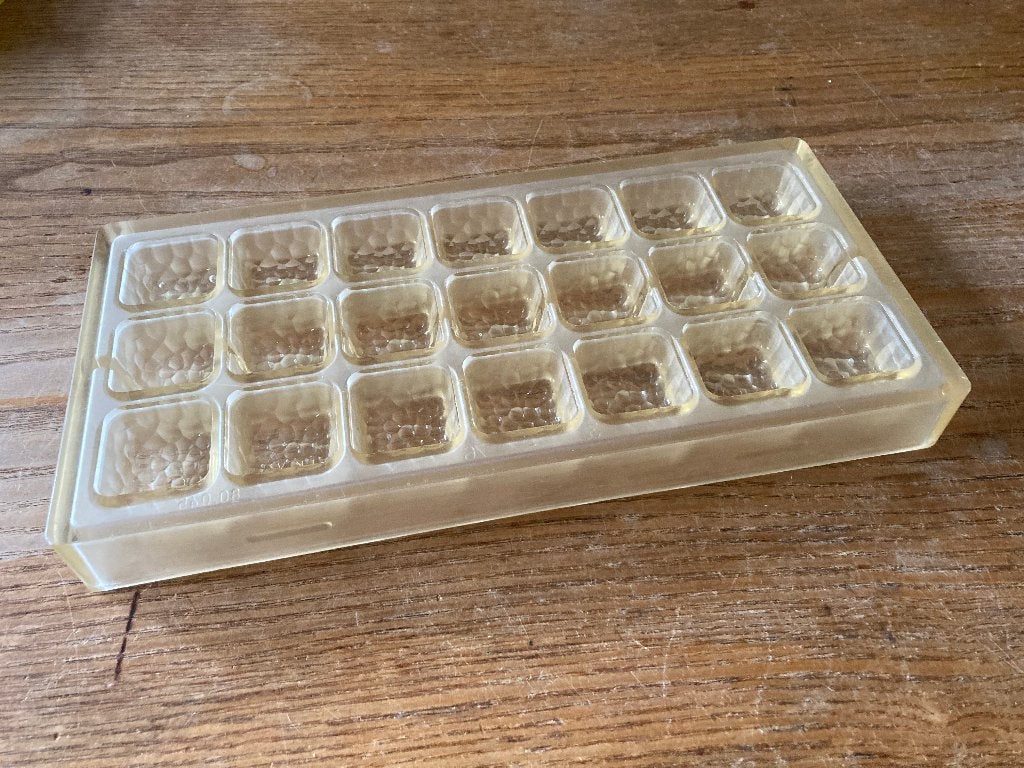Vintage chocoladevorm JKV polycarbonaat bonbon vierkant, Ophalen of Verzenden