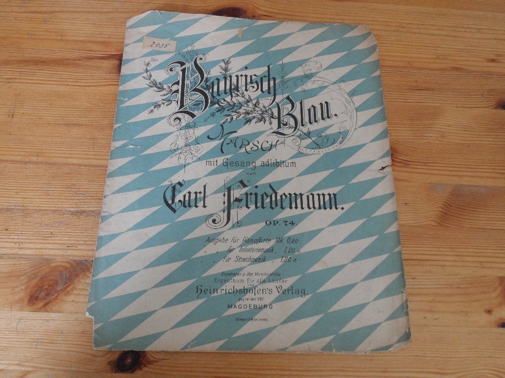 C. Friedemann - bayrisch blau, Muziek en Instrumenten, Piano, Gebruikt, Ophalen of Verzenden, Artiest of Componist