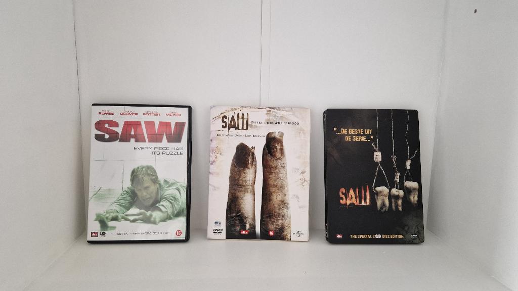 Saw I, saw II & saw III, Vanaf 16 jaar, Ophalen of Verzenden, Zo goed als nieuw, Slasher