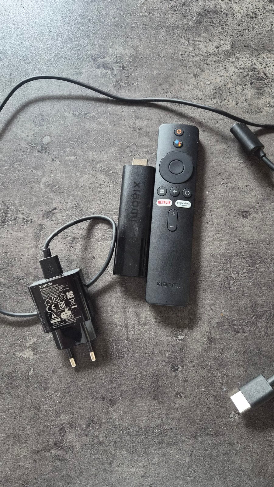 Xiaomi Mi TV Stick met afstandsbediening en adapter, Ophalen of Verzenden, Gebruikt, HDMI, Minder dan 500 GB