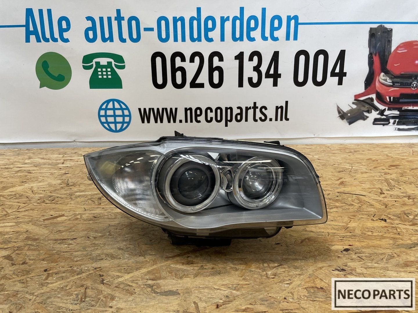 BMW E81 E87 XENON KOPLAMP RECHTS COMPLEET 63117180832, Auto-onderdelen, Verlichting, -, -, -