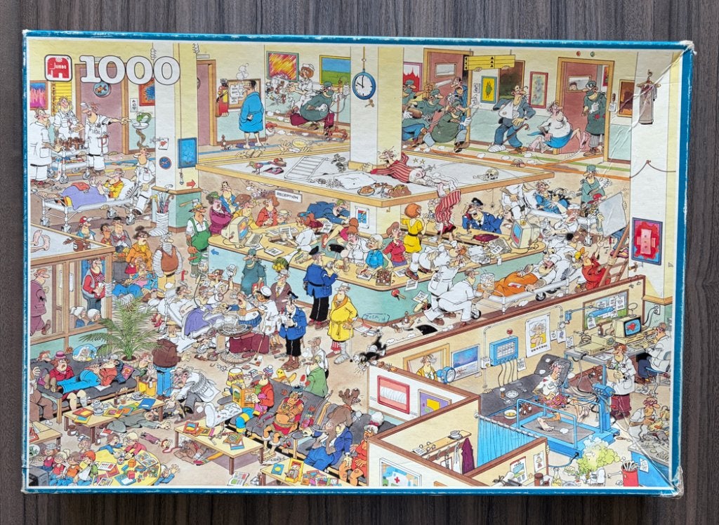 Jan van Haasteren; Van Harte Beterschap - 1000 stukjes, Ophalen of Verzenden, 500 t/m 1500 stukjes, Zo goed als nieuw
