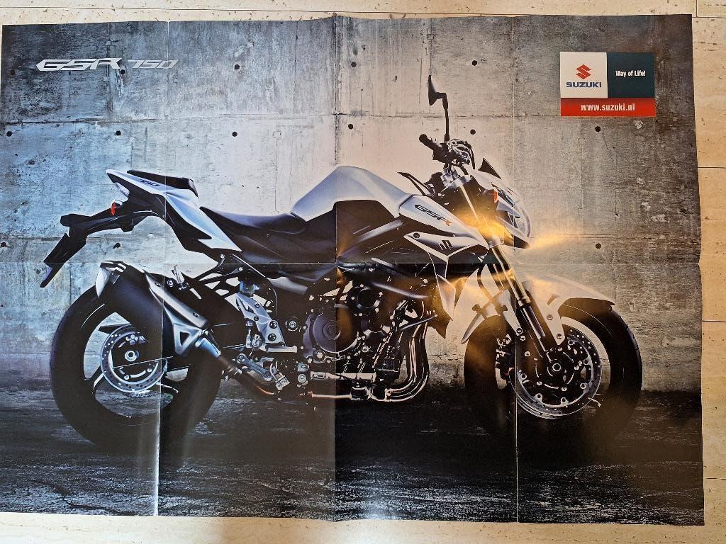 Suzuki 2011 uitklapposter  GSR 750, Ophalen of Verzenden, Nieuw, Overige merken