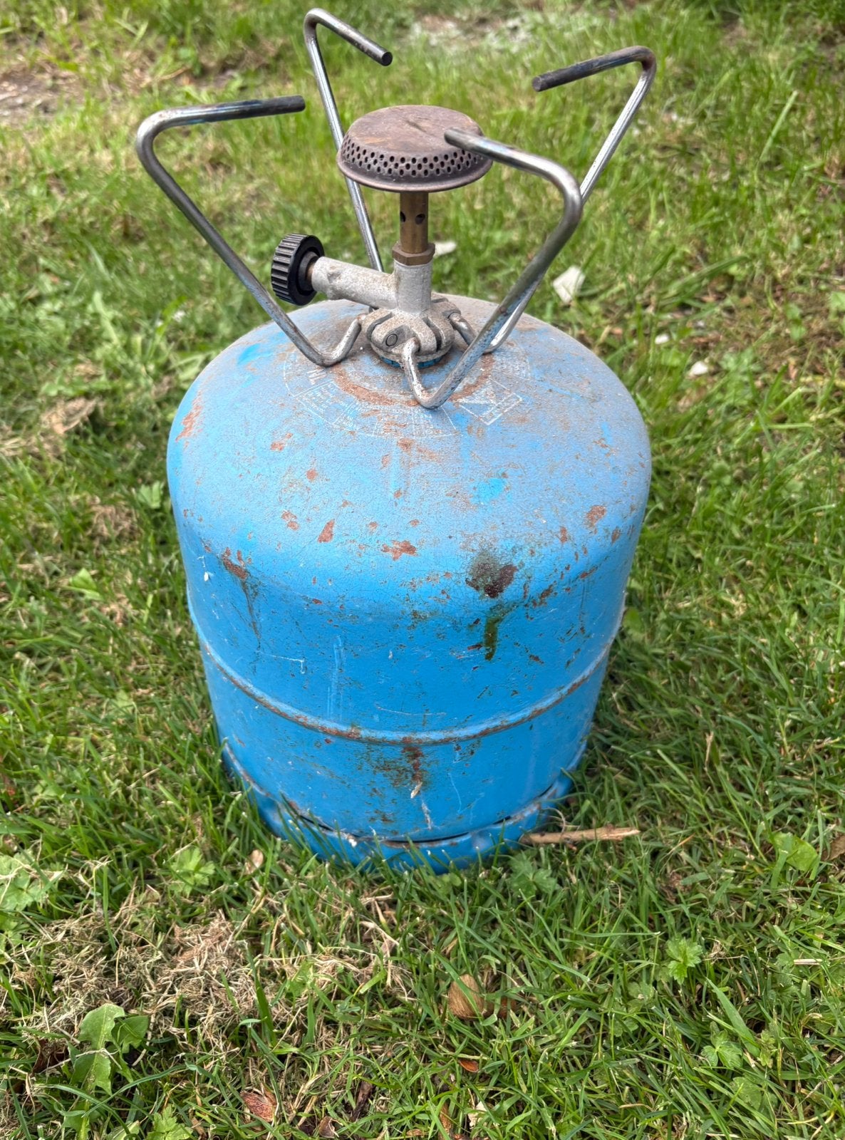 Bijna volle Campingaz 907 Gasfles + Opzetbrander / Kookpit, Ophalen of Verzenden, Zo goed als nieuw