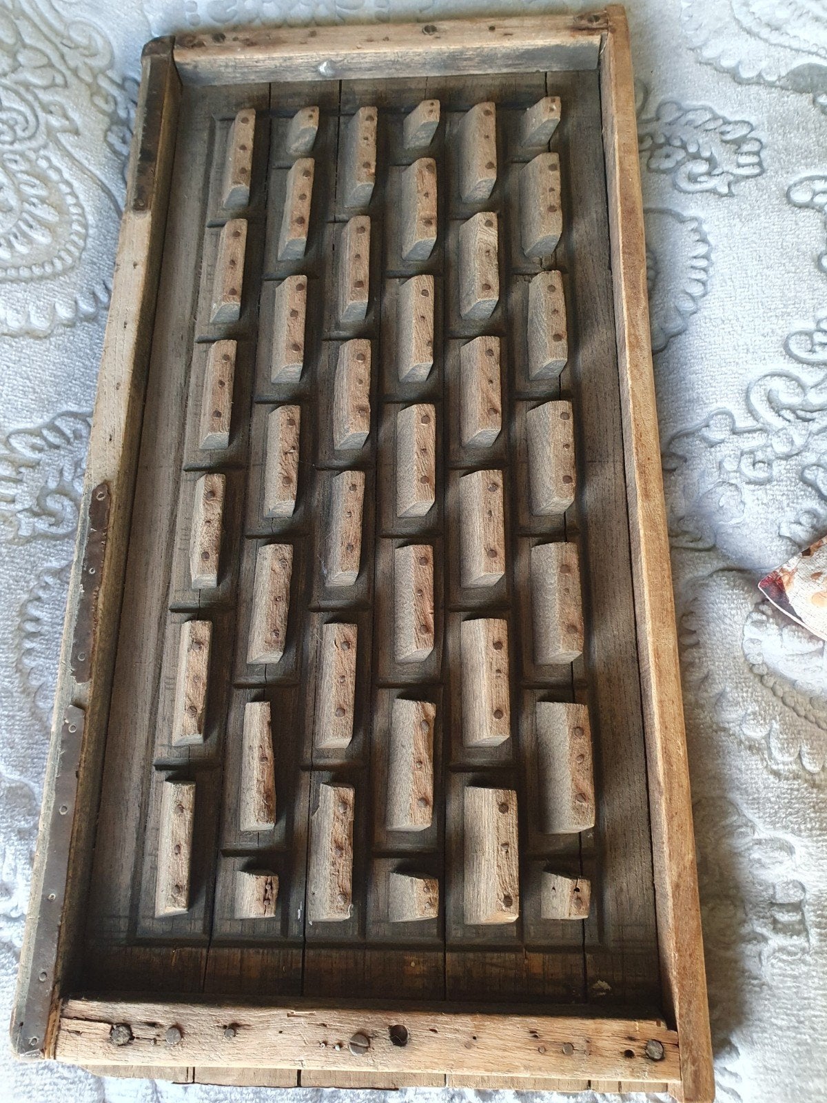 Antiek houten paneel met decoratieve elementen, Antiek en Kunst, Ophalen of Verzenden