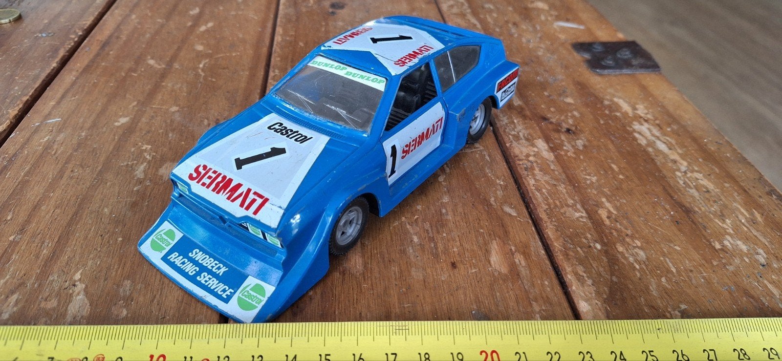 Vintage Polistil Alfa Romeo Alfetta GTV Turbo modelauto 1:25, Hobby en Vrije tijd, Modelauto's | 1:24, Gebruikt, Auto, Overige merken