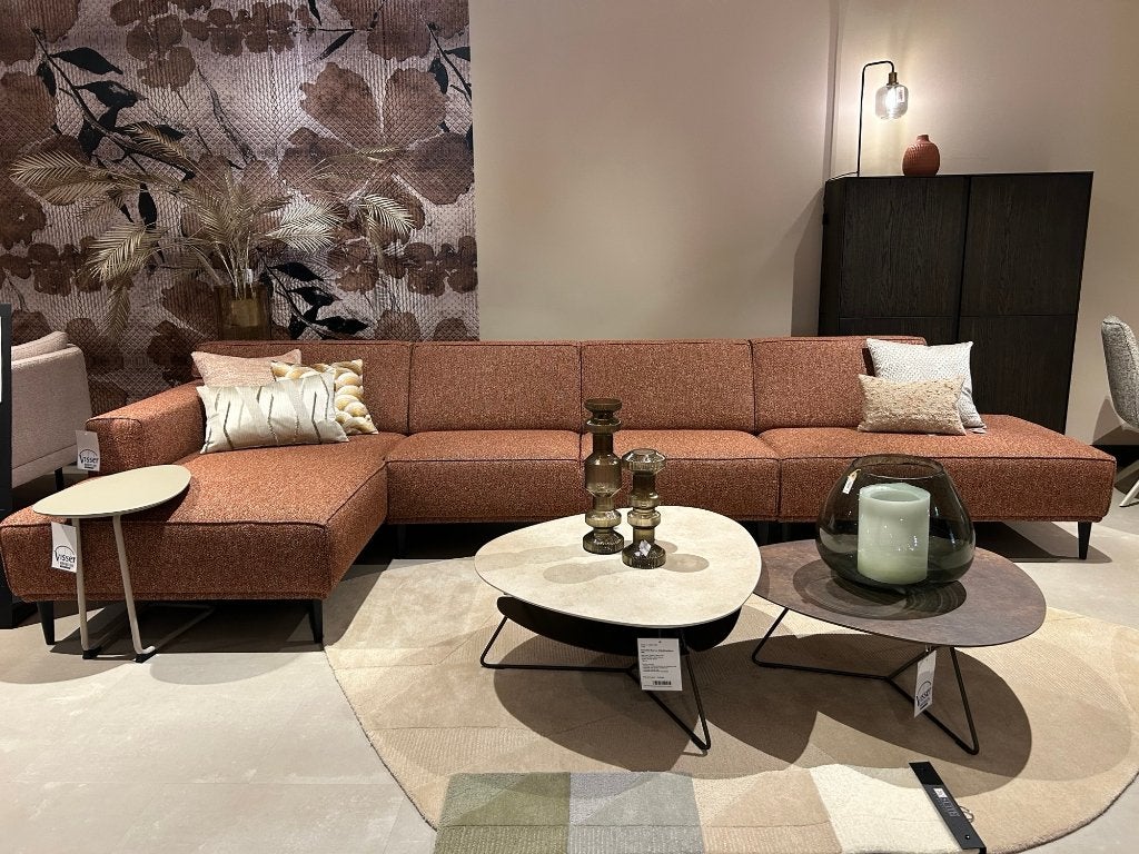 Royale Hoekbank SEVN (403 cm) | VAN €2959,- VOOR €1999,-!, Huis en Inrichting, Ophalen, Info@vissermeubelen.nl, Visser Meubelen