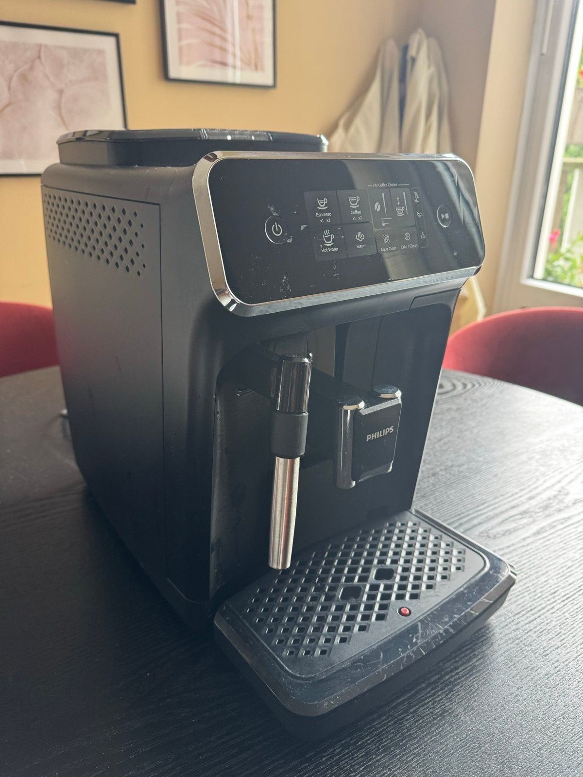Philips Volautomatische Espressomachine - Zwart, Gebruikt, Espresso apparaat, 2 tot 4 kopjes, Afneembaar waterreservoir