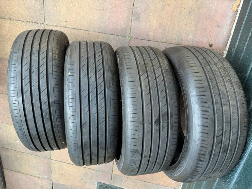 4x 215 50 18 zomer ser goodyear merk, Ophalen, Zo goed als nieuw