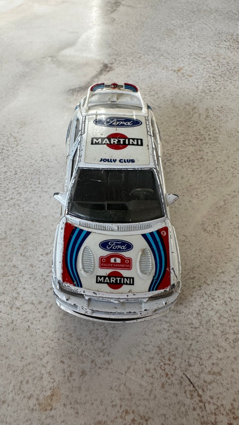 Bburago Ford Escort RS Cosworth 1:43 Martini Rally, Ophalen, Gebruikt, Bburago