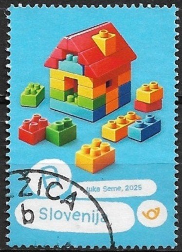 Slovenië 2025 mi1710 speelgoed  LEGO, Verzenden, Overige landen, Gestempeld