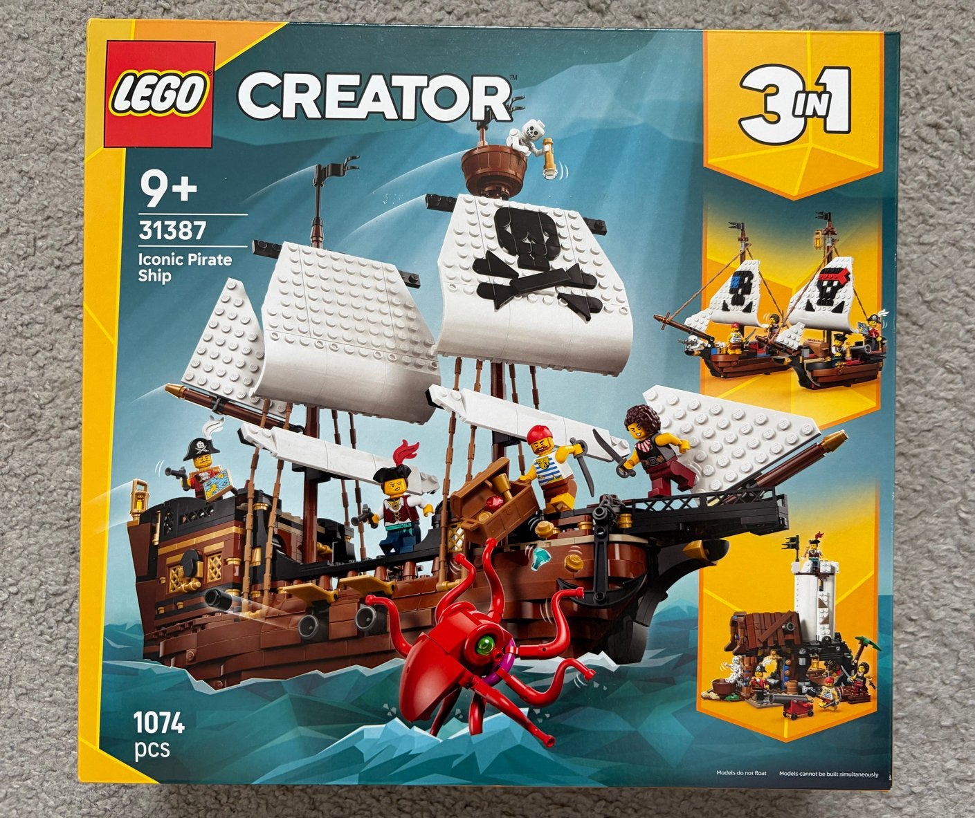 Lego Creator 31387 Iconische Piratenschip 3-in-1, Kinderen en Baby's, Lego, Denemarken, Nieuw, Ophalen of Verzenden