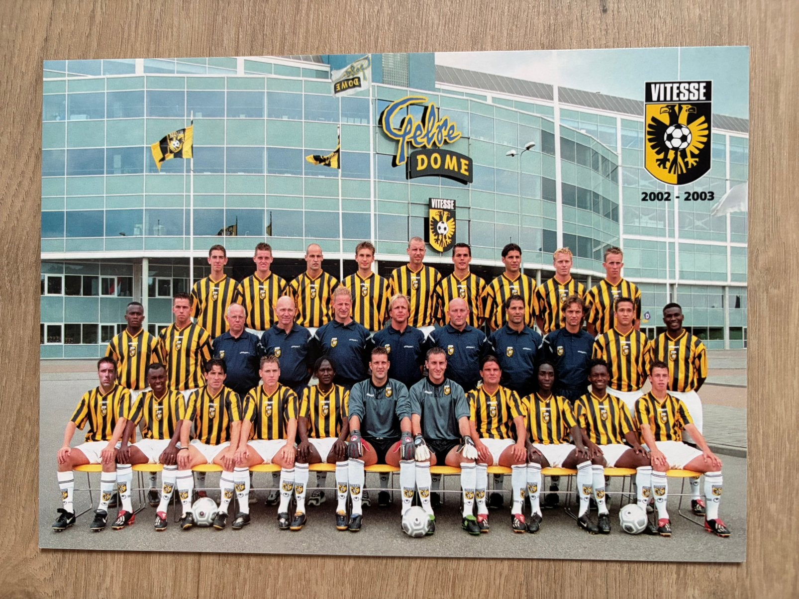 Elftalfotokaart Vitesse 2002-2003  A5 formaat., Ophalen of Verzenden, Nieuw, Vitesse, Spelerskaart