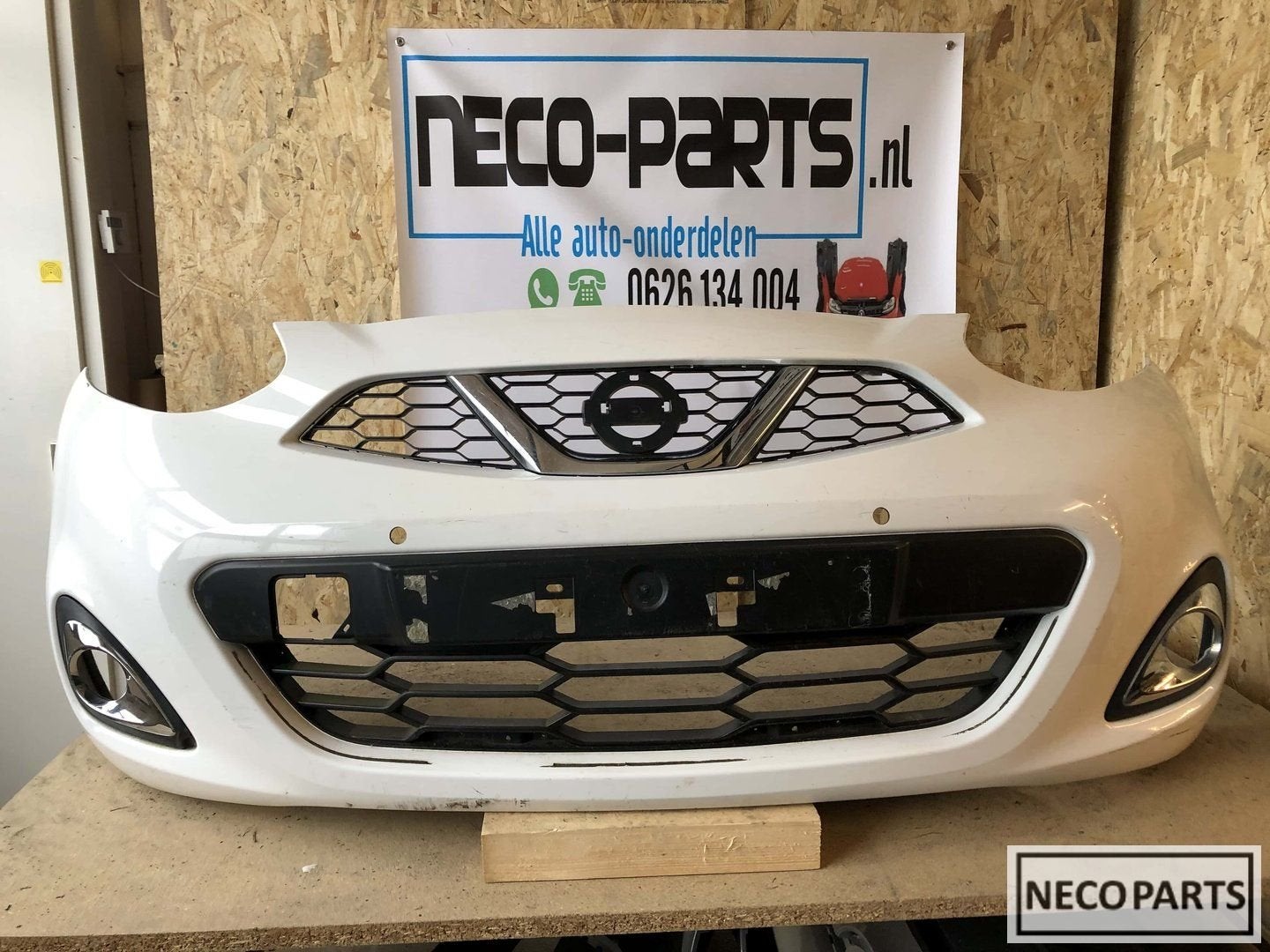 Nissan micra k13 bumper voorbumper 2013-2017 origineel, Ophalen, Gebruikt, -, Voor