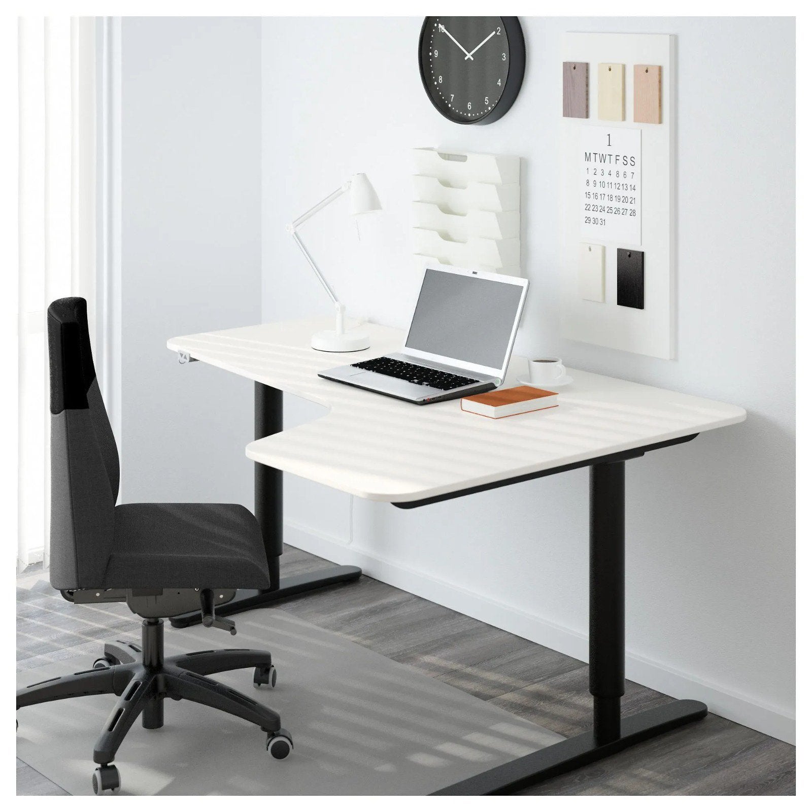 Ikea Bekant bureau”s - Zwart - 6 x, Ophalen, Zo goed als nieuw